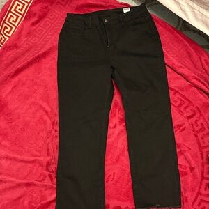 SHEIN Women's Black Straight Leg Jeans